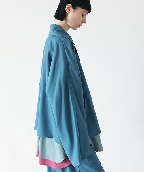 VUy.ヴウワイ.short jacket vuy-s22-j01[BLUE GREEN]_