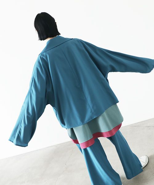 VUy.ヴウワイ.short jacket vuy-s22-j01[BLUE GREEN]_