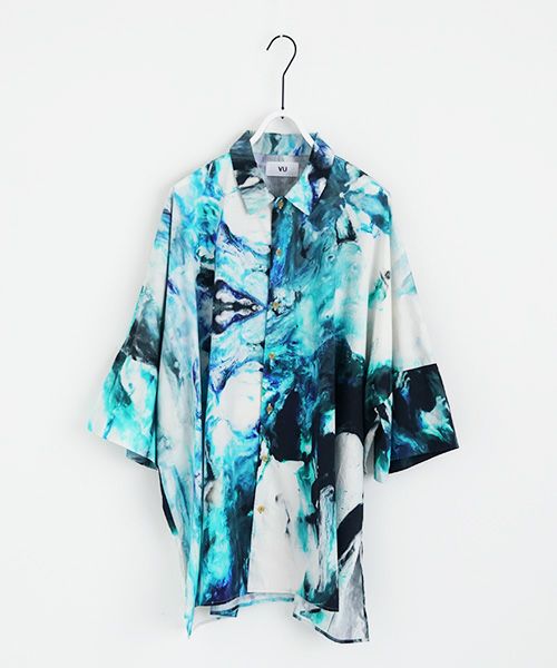 VUy.ヴウワイ.感覚ピエロ×macromauro×VUy .original dolman shirt vuy-s22-os05[PAINT BLUE]_