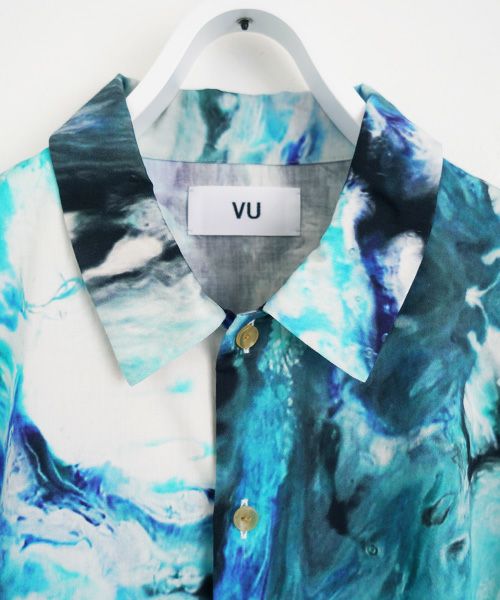 VUy.ヴウワイ.感覚ピエロ×macromauro×VUy .original dolman shirt vuy-s22-os05[PAINT BLUE]_