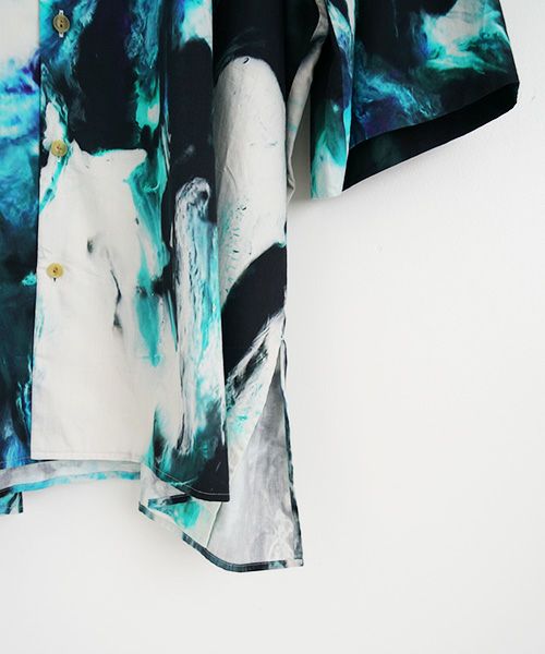 VUy.ヴウワイ.感覚ピエロ×macromauro×VUy .original dolman shirt vuy-s22-os05[PAINT BLUE]_