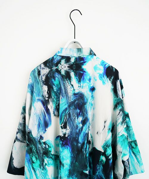 VUy.ヴウワイ.感覚ピエロ×macromauro×VUy .original dolman shirt vuy-s22-os05[PAINT BLUE]_