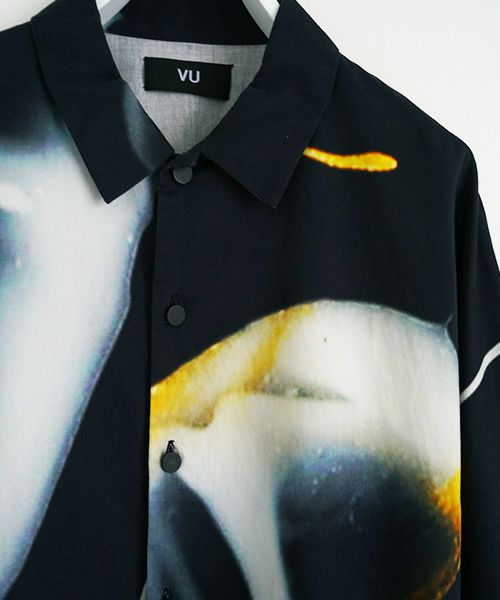 VUy.ヴウワイ.感覚ピエロ×macromauro×VUy .original dolman shirt vuy-s22-os05[PAINT BLACK]