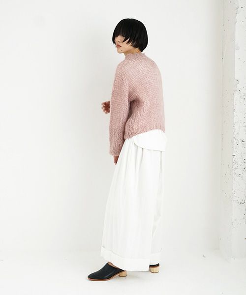 Maiami/マイアミ.Mohair New Pullover.[MMO23110/Antique Pink]