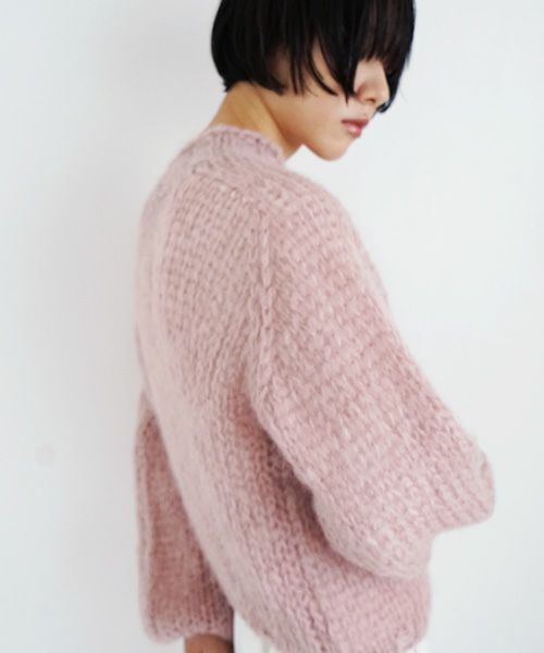Maiami/マイアミ.Mohair New Pullover.[MMO23110/Antique Pink]