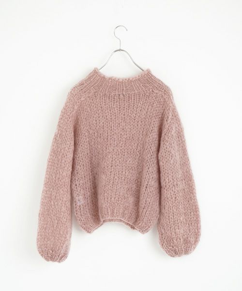 Maiami/マイアミ.Mohair New Pullover.[MMO23110/Antique Pink]