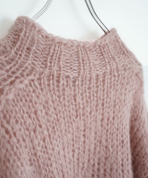 Maiami/マイアミ.Mohair New Pullover.[MMO23110/Antique Pink]