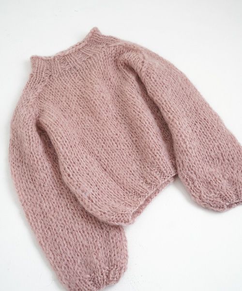 Maiami/マイアミ.Mohair New Pullover.[MMO23110/Antique Pink]