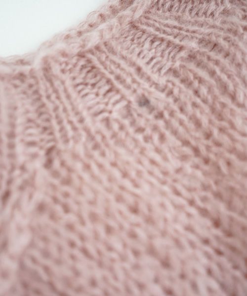 Maiami/マイアミ.Mohair New Pullover.[MMO23110/Antique Pink]