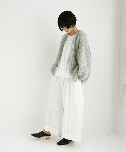 Maiami/マイアミ.Mohair Big Cardigan.[MMO23280/Sage]