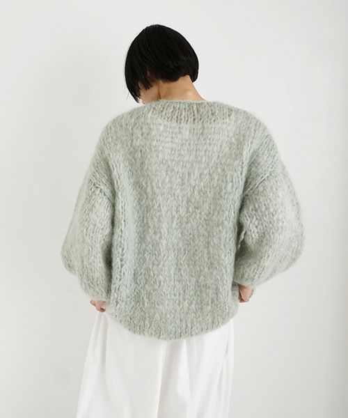 Maiami/マイアミ.Mohair Big Cardigan.[MMO23280/Sage]