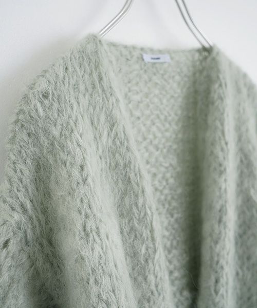 Maiami/マイアミ.Mohair Big Cardigan.[MMO23280/Sage]