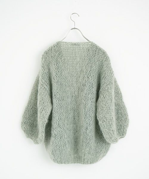 Maiami/マイアミ.Mohair Big Cardigan.[MMO23280/Sage]