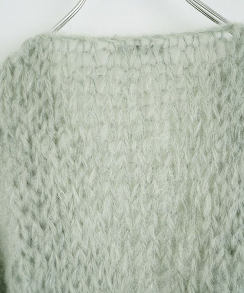 Maiami/マイアミ.Mohair Big Cardigan.[MMO23280/Sage]