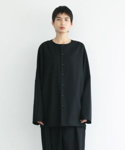 VU.ヴウ.no collar shirt vu-s22-s03[BLACK]_