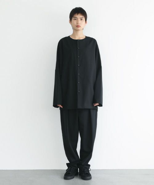 VU.ヴウ.no collar shirt vu-s22-s03[BLACK]_