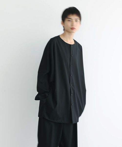 VU.ヴウ.no collar shirt vu-s22-s03[BLACK]_