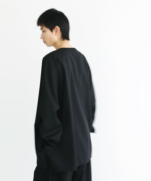 VU.ヴウ.no collar shirt vu-s22-s03[BLACK]_
