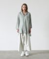 VU.ヴウ.asymmetry shirt vu-s22-s04[GREEN GRAY]:s_