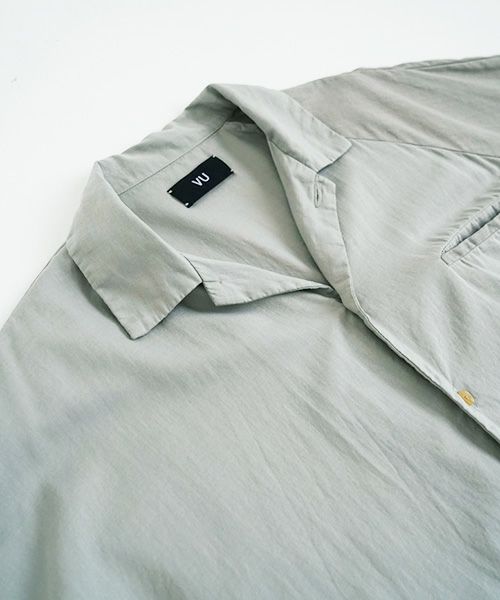 VU.ヴウ.asymmetry shirt vu-s22-s04[GREEN GRAY]:s_