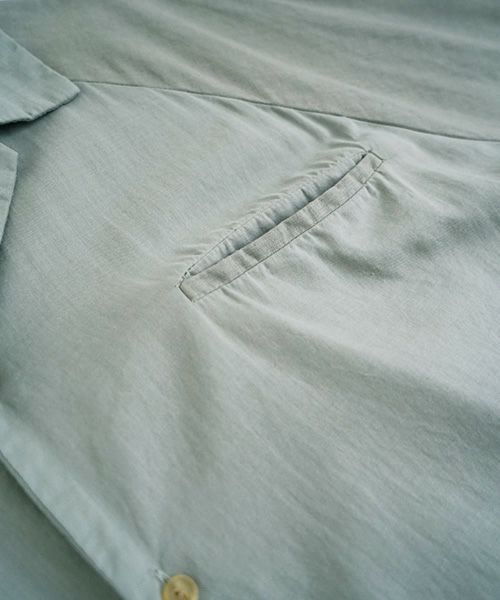 VU.ヴウ.asymmetry shirt vu-s22-s04[GREEN GRAY]:s_
