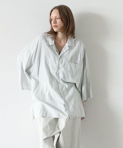 VU.ヴウ.asymmetry shirt vu-s22-s04[CHALK]