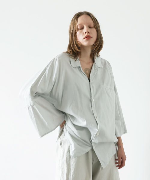 VU.ヴウ.asymmetry shirt vu-s22-s04[CHALK]