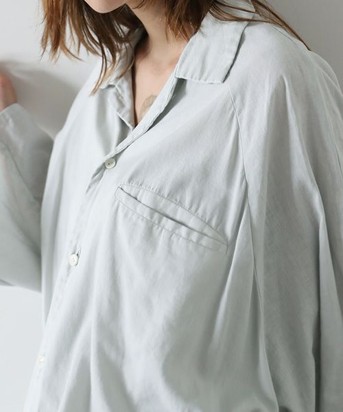 VU.ヴウ.asymmetry shirt vu-s22-s04[CHALK]