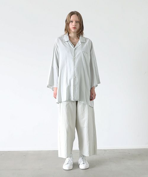 VU.ヴウ.asymmetry shirt vu-s22-s04[CHALK]