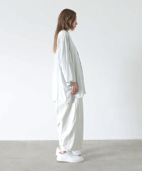 VU.ヴウ.asymmetry shirt vu-s22-s04[CHALK]