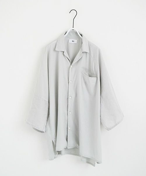 VU.ヴウ.asymmetry shirt vu-s22-s04[CHALK]
