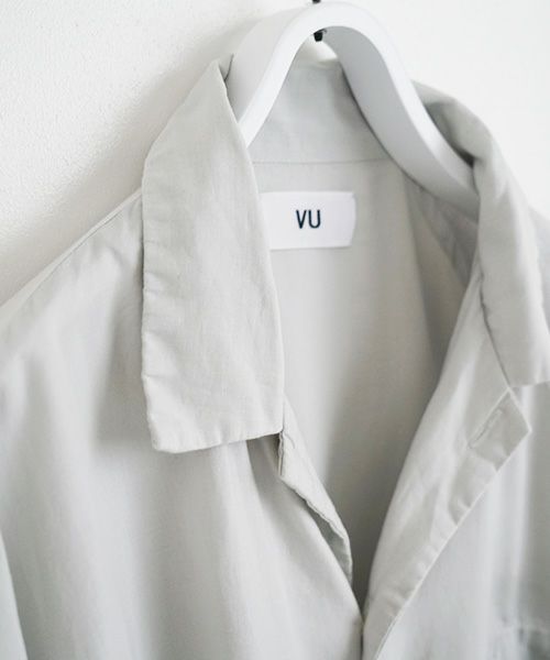 VU.ヴウ.asymmetry shirt vu-s22-s04[CHALK]