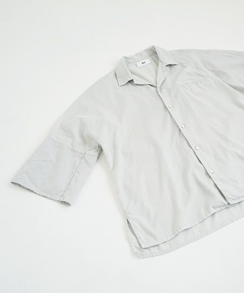 VU.ヴウ.asymmetry shirt vu-s22-s04[CHALK]