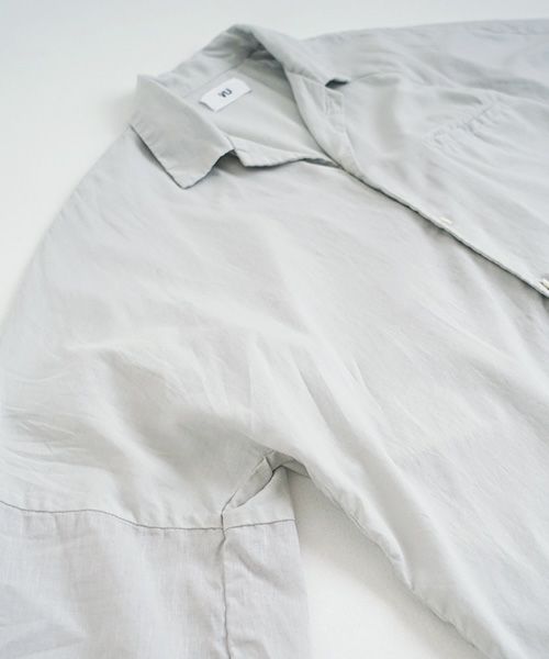 VU.ヴウ.asymmetry shirt vu-s22-s04[CHALK]