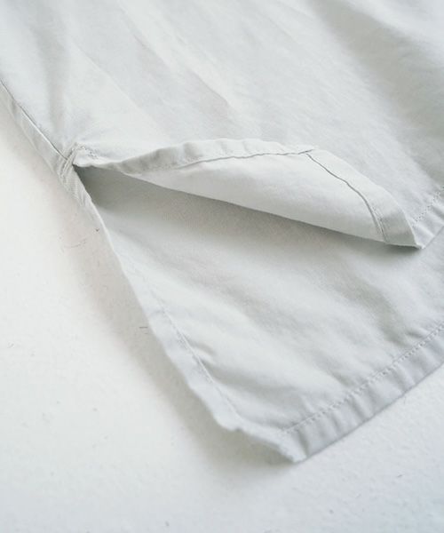 VU.ヴウ.asymmetry shirt vu-s22-s04[CHALK]