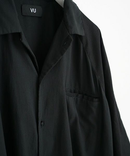 VU.ヴウ.asymmetry shirt vu-s22-s04[SUMI BLACK]:s