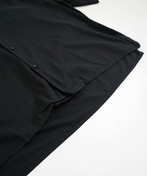 VU.ヴウ.asymmetry shirt vu-s22-s04[SUMI BLACK]:s