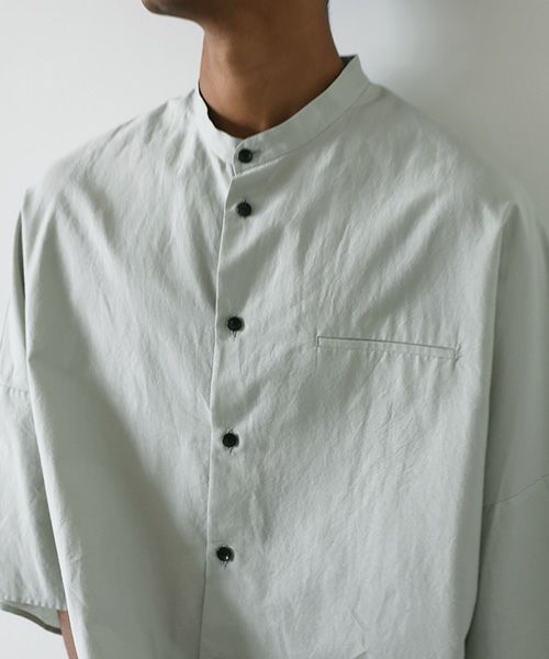 VU.ヴウ.stand collar shirt vu-s22-s06[GREEN GRAY]_
