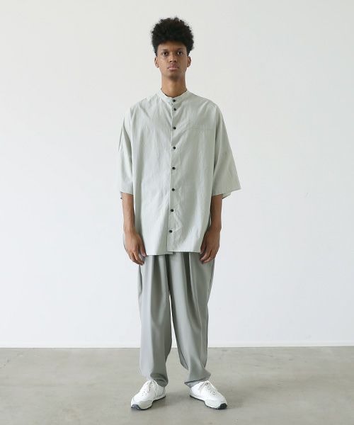 VU.ヴウ.stand collar shirt vu-s22-s06[GREEN GRAY]_