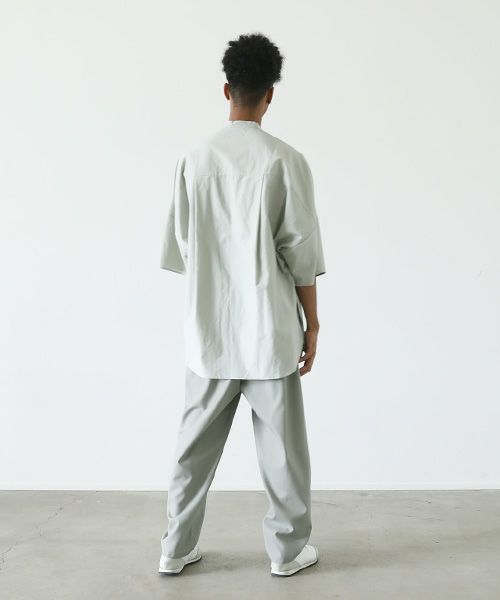 VU.ヴウ.stand collar shirt vu-s22-s06[GREEN GRAY]_