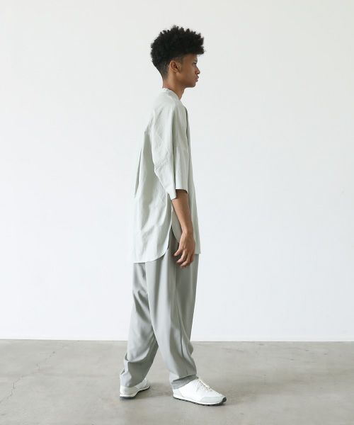 VU.ヴウ.stand collar shirt vu-s22-s06[GREEN GRAY]_