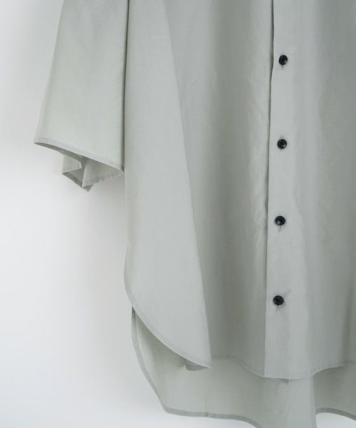 VU.ヴウ.stand collar shirt vu-s22-s06[GREEN GRAY]_