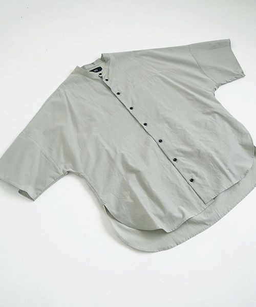 VU.ヴウ.stand collar shirt vu-s22-s06[GREEN GRAY]_