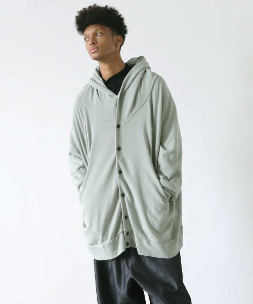 VU.ヴウ.dyed hoody vu-s22-t11[GREEN GRAY]_