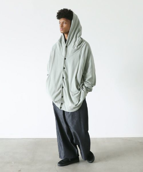 VU.ヴウ.dyed hoody vu-s22-t11[GREEN GRAY]_