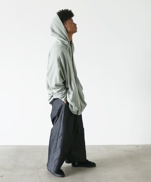 VU.ヴウ.dyed hoody vu-s22-t11[GREEN GRAY]_