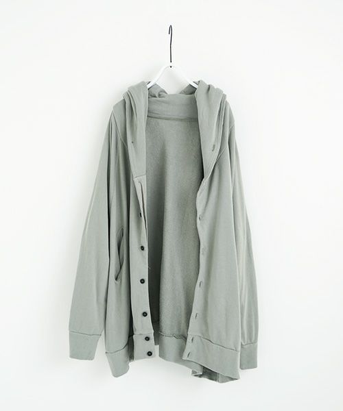 VU.ヴウ.dyed hoody vu-s22-t11[GREEN GRAY]_