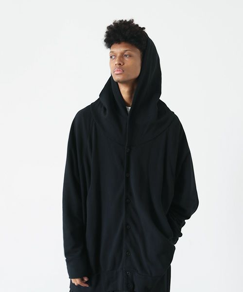 VU.ヴウ.dyed hoody vu-s22-t11[SUMI BLACK]:s_