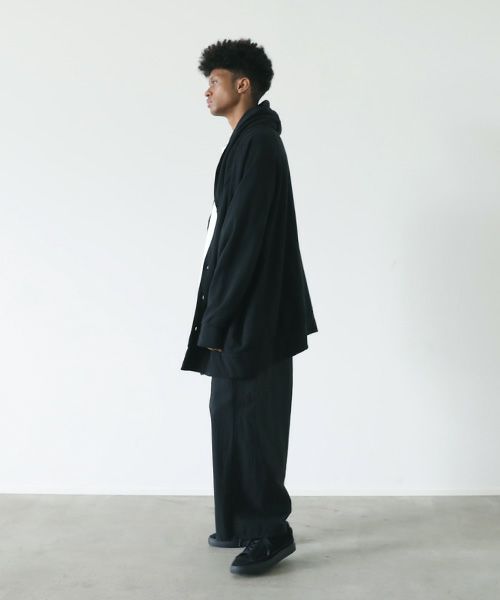 VU.ヴウ.dyed hoody vu-s22-t11[SUMI BLACK]:s_