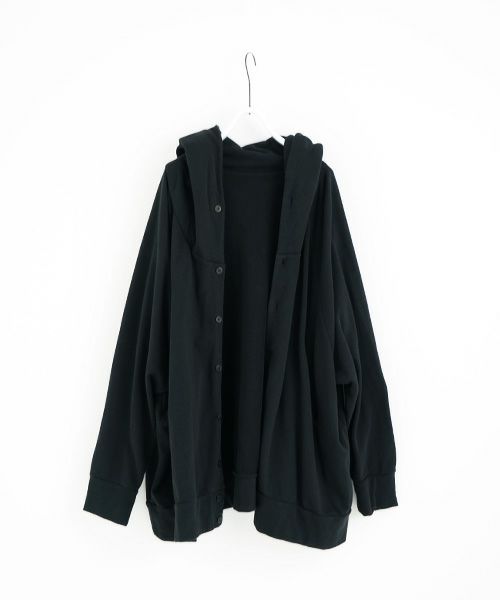 VU.ヴウ.dyed hoody vu-s22-t11[SUMI BLACK]:s_
